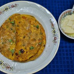 A picture of Pumpkin Paratha.