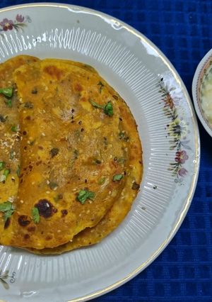A picture of Pumpkin Paratha.