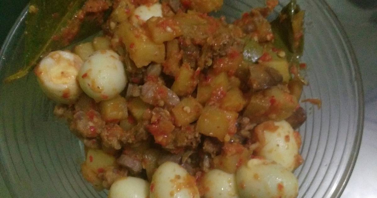 Resep Sambel Kentang Ati Ampela Apa Adanya Oleh Mamamia Cookpad