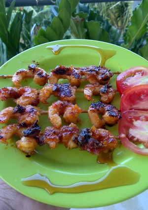 Foto resep Udang Bakar Ndoweh Saos Madu