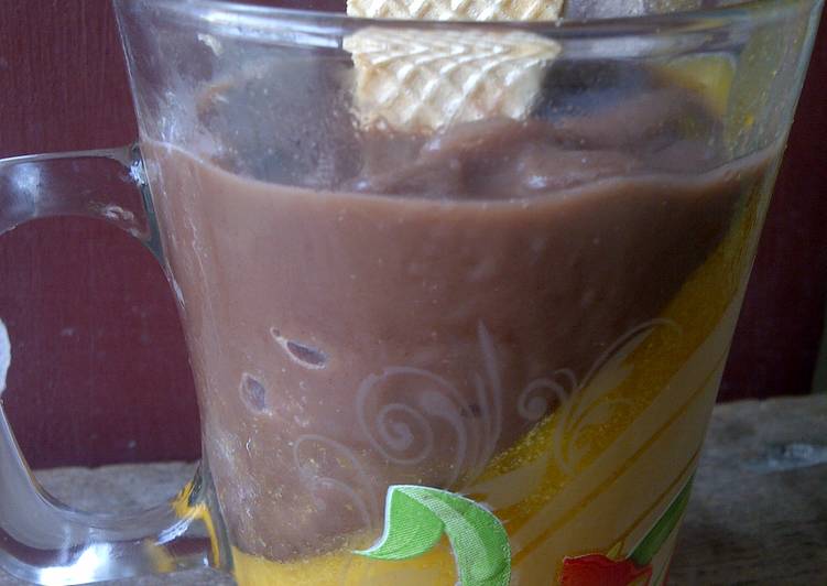 Cara Gampang Menyiapkan Pudding Labu Es Krim Coklat, Bikin Ngiler