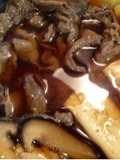Easy Sukiyaki-Style Meat and Tofu