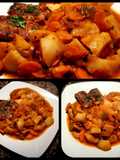 Guisado de zanahoria, con tofu