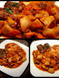 Una foto de Guisado de zanahoria, con tofu