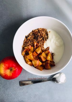 A picture of Spiced Apple Granola Breakfast Bowl.