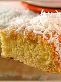 Torta de coco, naranja y miel.