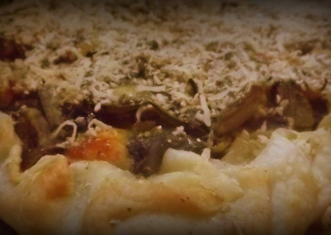 Foto principal de Tarta de acelga, espinaca y champiñones