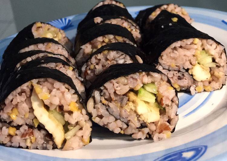 Sushi/gimbap/nasi gulung kongbap diet