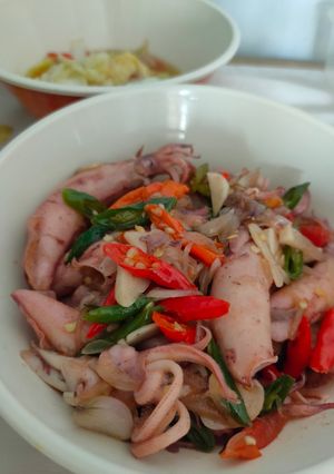 Foto resep Tumis Cumi Asin Cabe Hijau