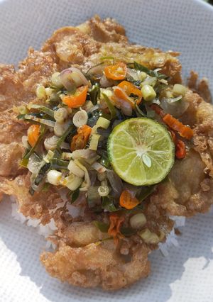 Foto resep Telur Gimbal Sambal Matah
