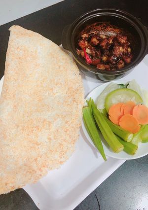 Hình của món Kho quẹt chay.