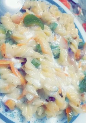व्हाइट सॉस पास्ता (White sauce pasta recipe in Hindi) रेसिपी मुख्य फोटो