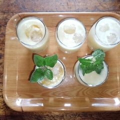 A picture of Pineapple and coconut cream smoothie 🥤🍍🥥.