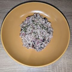 A picture of Mushroom Risotto.