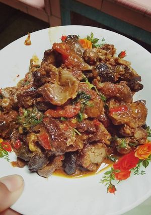Foto resep Ati ampela balado kemangi