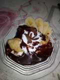 Banánkrémes profiterol (glutén-tejmentes, csökkentett cukorral)