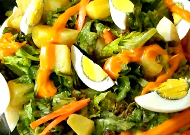 Bagaimana Menyiapkan Salad Sayur Simpel 2 Enak Banget