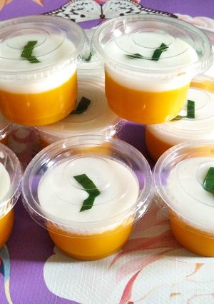 Foto resep Puding Labu kuning Fla santan
