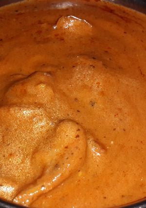 A picture of Home made Butter Chicken.