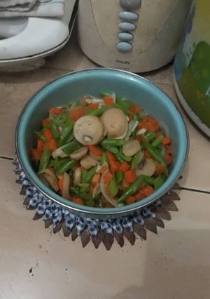 Foto resep Tumis buncis wortel jamur