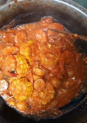 Foto resep Seafood ala crazy crab (saus padang ekstra pedas)