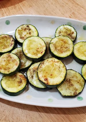 A picture of Pan-Fried Zucchini.