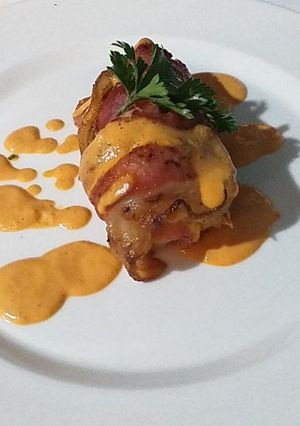 Una foto de Pechuga rellena al horno