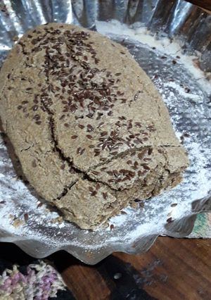 Una foto de Pan integral sin levadura y vegano