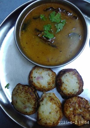 बचे हुए #चावलों के #अप्पम #leftoverrice #appam recipe in hindi ) रेसिपी मुख्य फोटो
