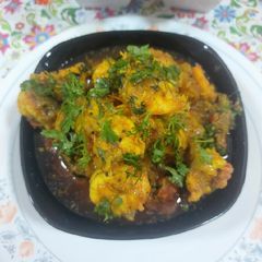 A picture of Prawns masala.