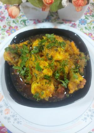 A picture of Prawns masala.