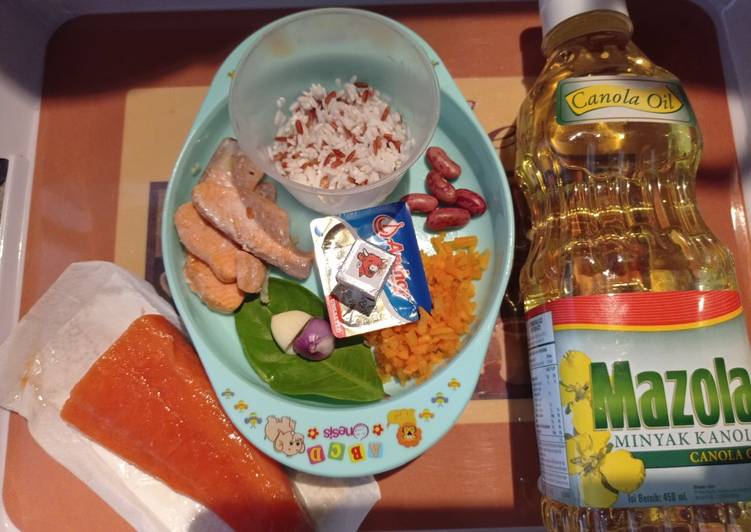 Bubur Salmon Kacang Merah 6+