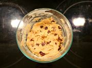 A picture of peanut butter dough