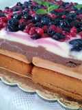 Torta al cioccolato e frutti di bosco 😋😋