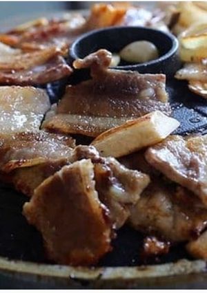 Foto resep Samgyeop-sal gui (ala Maangchi)
