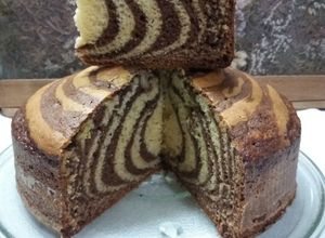 Una foto de Torta cebra