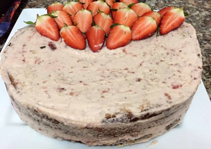 Recipe of Homemade Strawberry lemonade cake