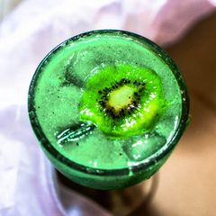 A picture of Kiwi, Green Mango, Cucumber Cooler.