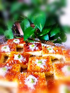 عکسی از دستور کیک باقلوای ترکی