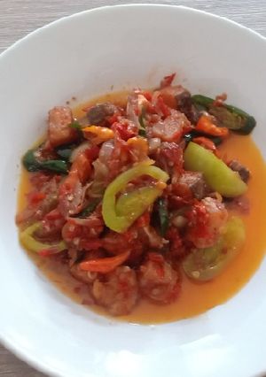 Foto resep Tumis Pedas Ikan Asin Cucut