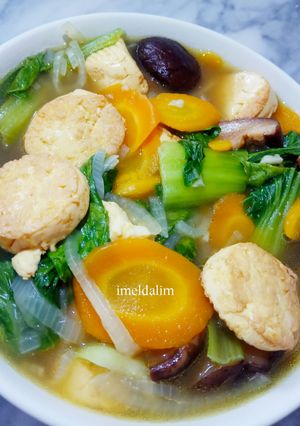 Foto resep Cah Pokchoy Jamur Tofu