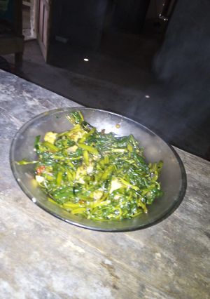 Foto resep Oseng kangkung trasi