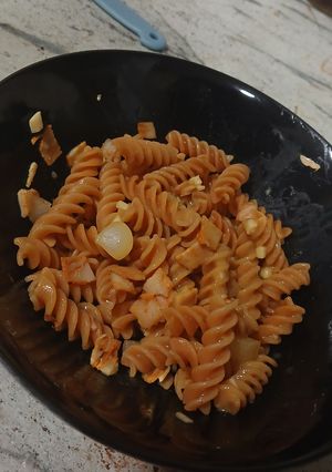 Una foto de Pasta de lentejas en mostaza