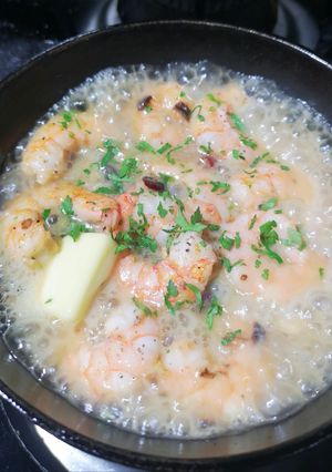 Una foto de Camarones al Pil Pil