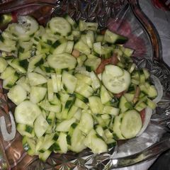 A picture of Cucumber & corn salad.