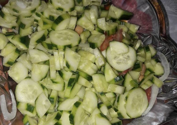 How to Prepare Super Quick Homemade Cucumber & corn salad