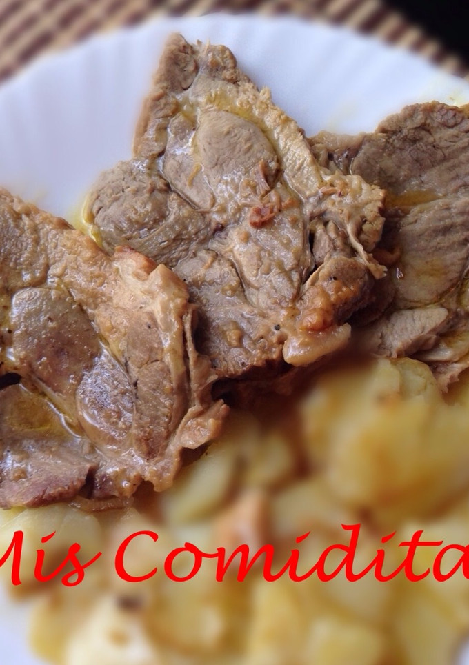 Una foto de Cabezal de lomo de cerdo con salsa de Fanta 