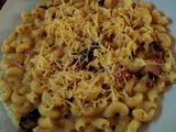 Mac and Cheese with Beef Bacon and Mushroom