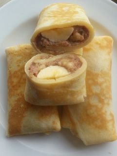Foto resep Dadar Gulung pisang coklat