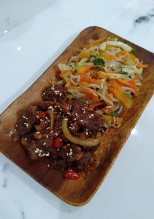 Foto resep Daging bulgogi sayuran